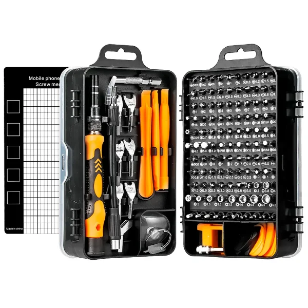 135 In 1 Screwdriver Set CRV Steel Magnetic Screwdriver Bits Repair Phone PC Tool Kit Precision Torx Hex Screw Driver Hand Tools - Image 4